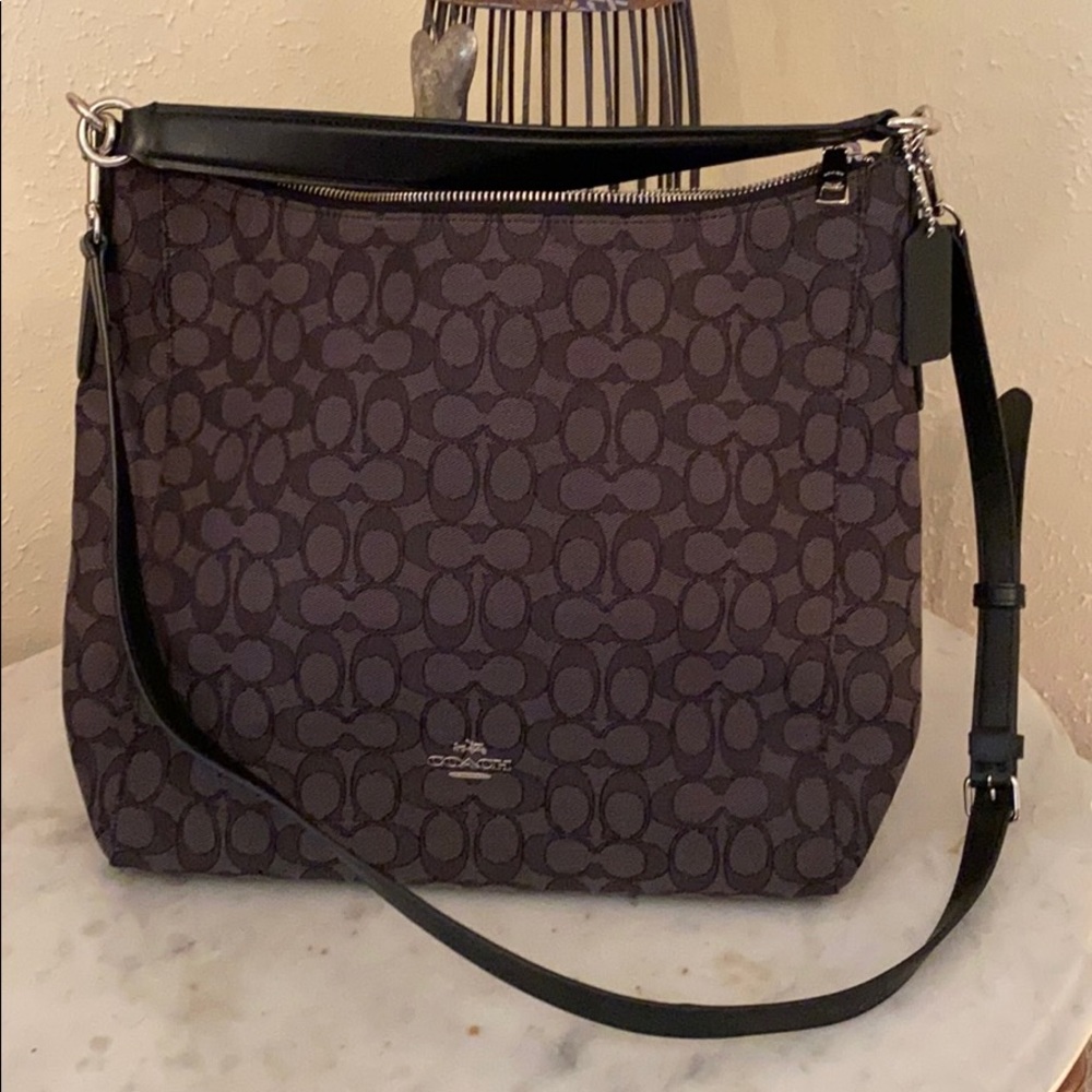 Coach Celeste Hobo Crossbody Black Smoke